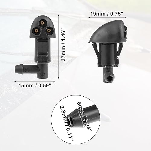 Miniatura 5 de ACROPIX Boquilla de limpiaparabrisas para Chevrolet Cruze 2009-2014 No.94556605 - Paquete de 1