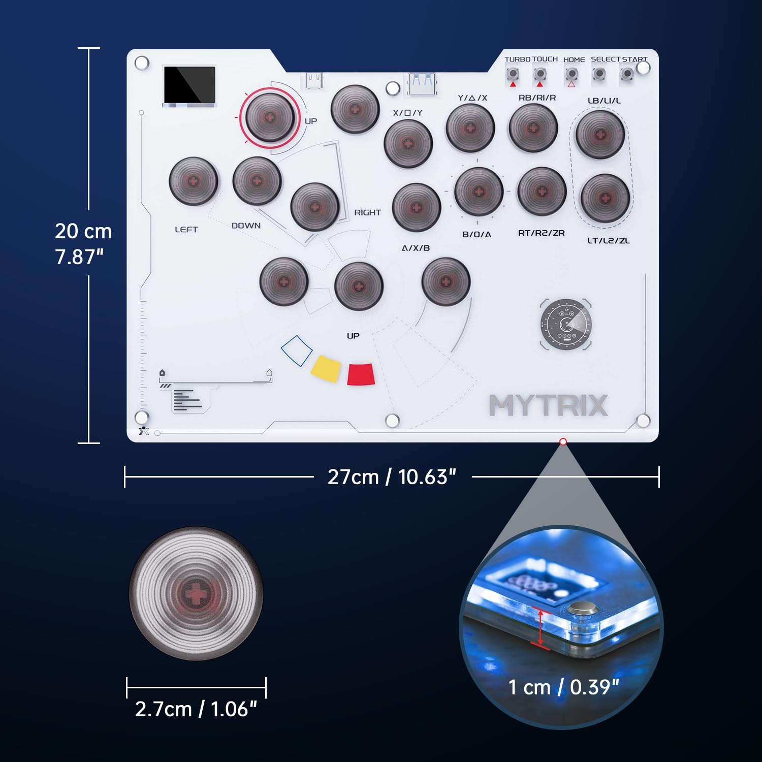 【新品未使用】Mytrix アケコン レバーレス 薄型ロープロ16ボタン Amazon | Mytrix アケコン レバーレス アケコン 薄型ロープロ16ボタン