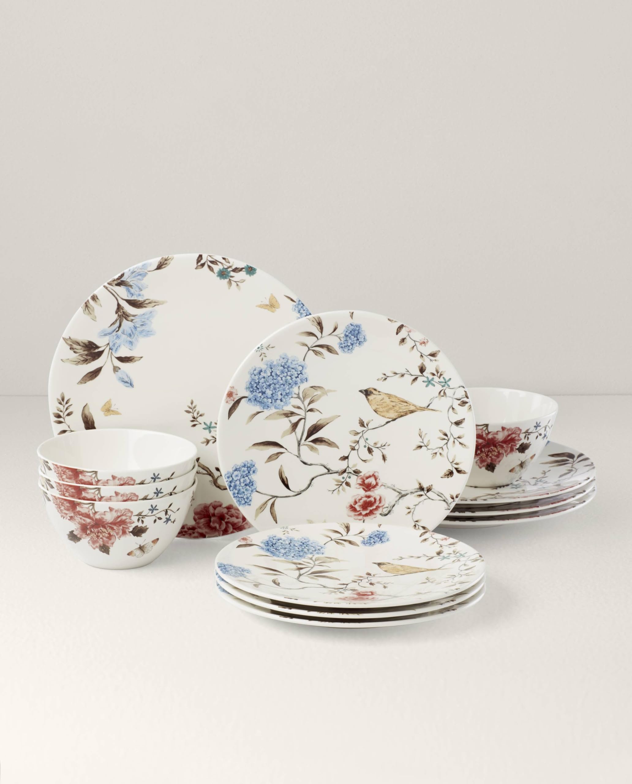 Amazon.com | Lenox Sprig & Vine 12-Piece Dinnerware Set, 17.30 LB
