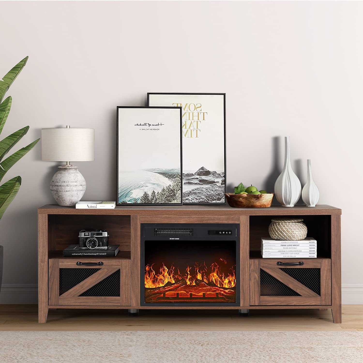 Buy AODAILIHB Fireplace TV Stand & Media Entertainment Center Console