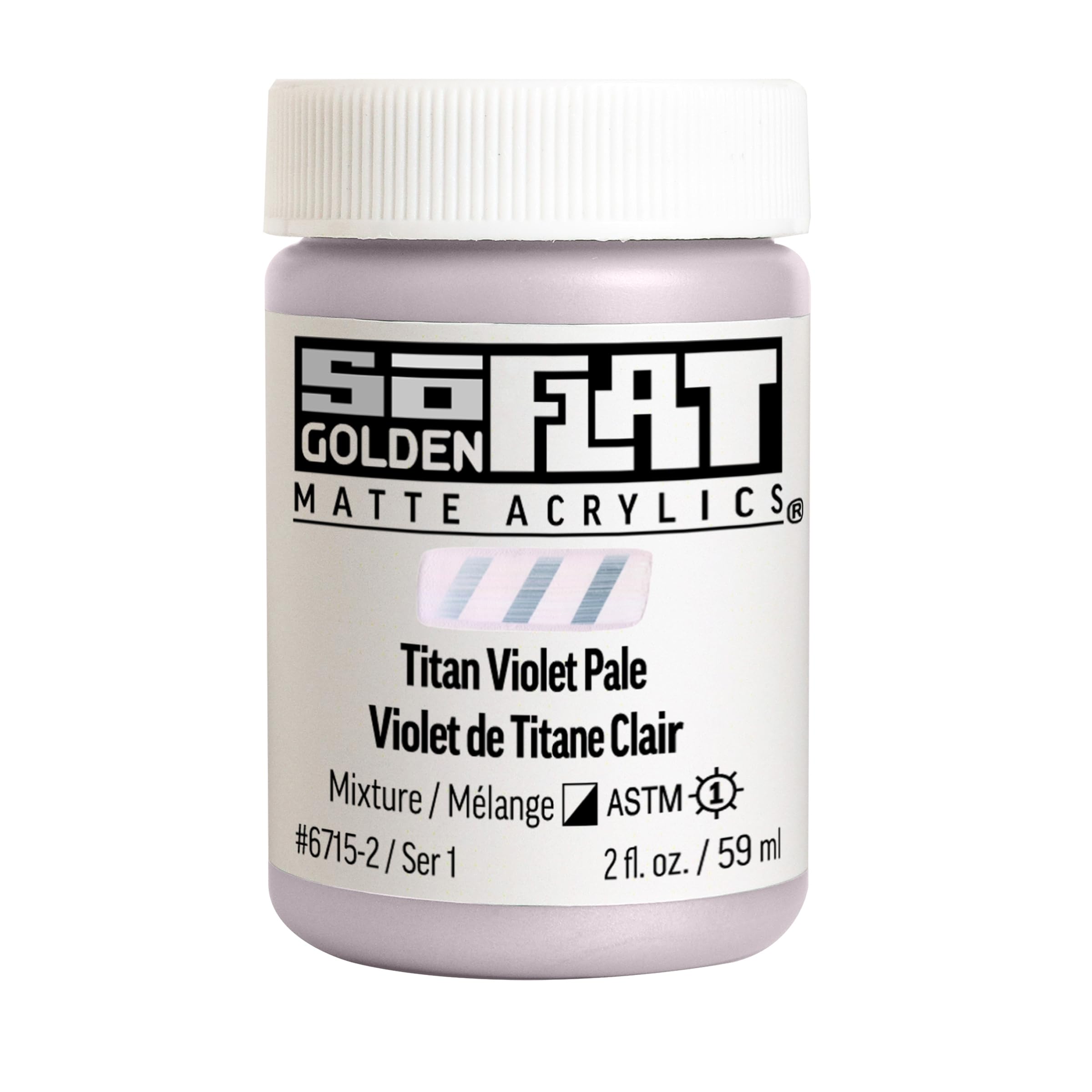 Golden : SoFlat : Matte Acrylic Paint : 59ml : Titan Violet Pale