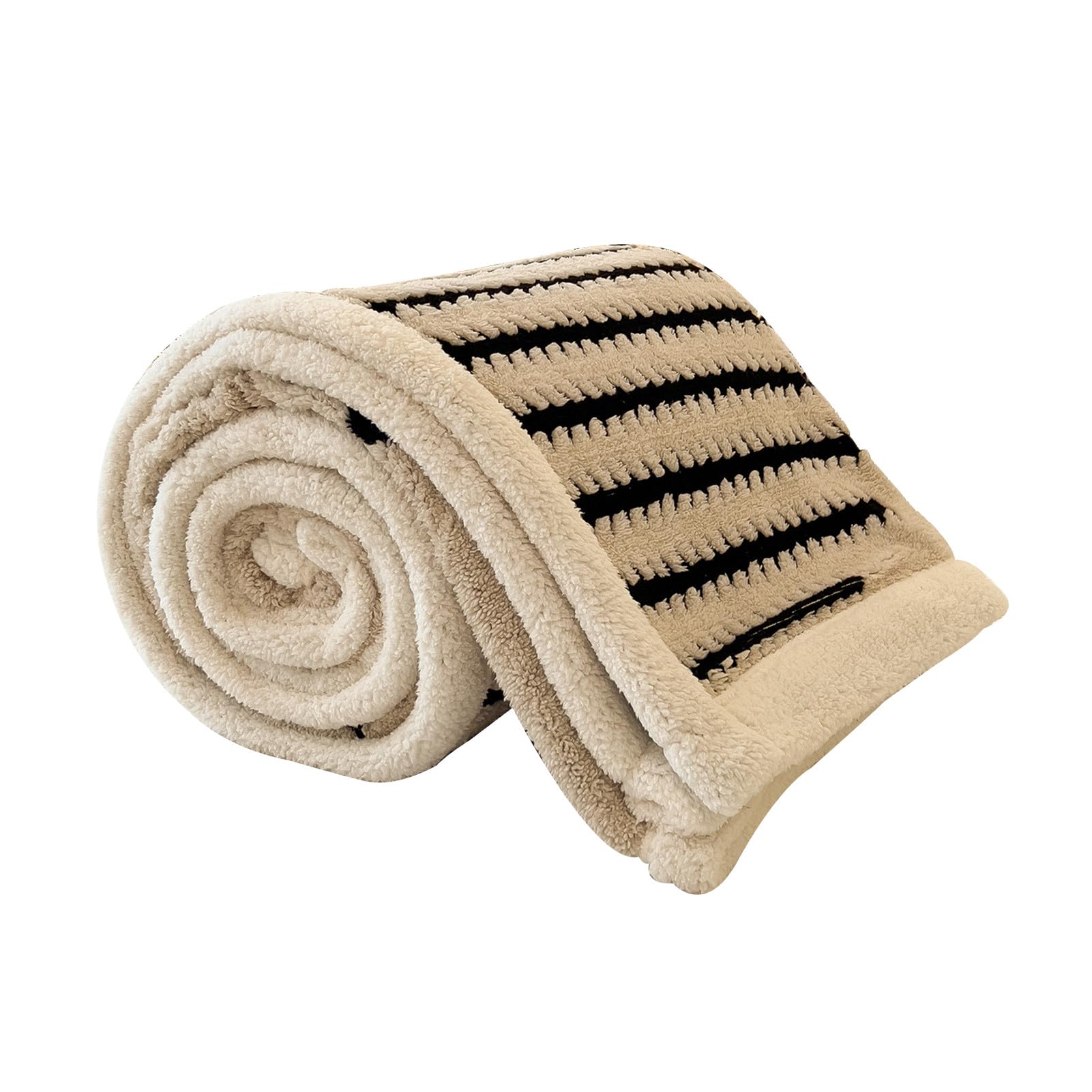 Dezypzam Khaki Sherpa Fleece Throw Blanket, Fluffy Microfiber Double/Twin Size Bed And Sofa Throw, Fluffy Microfiber Soft Blankets For Bed Sofa And Couch (,200X230cm)