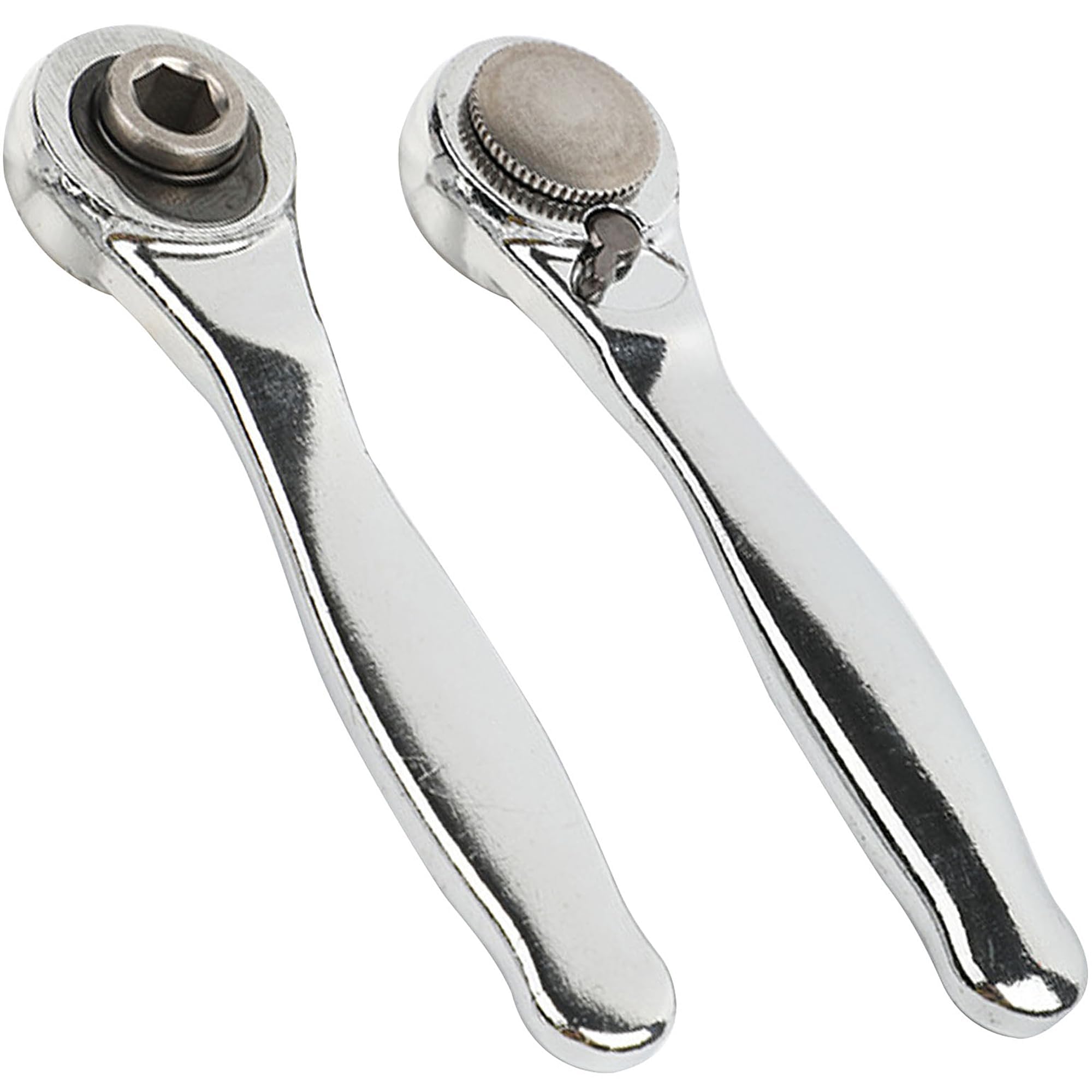 ANBOO Mini destornillador de trinquete de 1/4 de pulgada, destornillador de 72 puntas de dientes, llave de tubo de zócalo pequeño de 1/4 para lugares estrechos