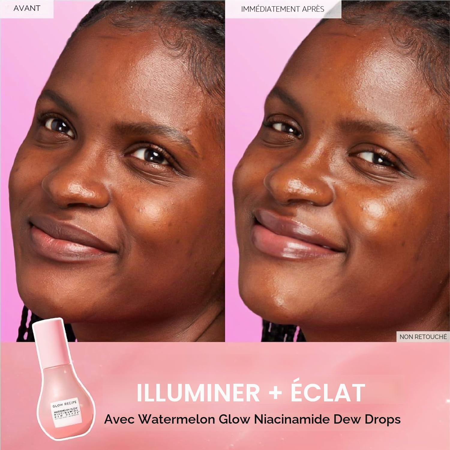 Coffret cadeau de soins de la peau pour fête avec sérum visage Niacinamide Dewdrop Sérum visage avec céramides d'avocat et sérum pour taches de goyave foncée