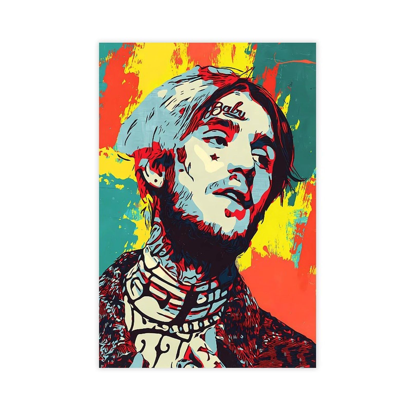 SAOGVDC Rapper Lil Peep Poster (5) Canvas Poster for Office Decor Gift