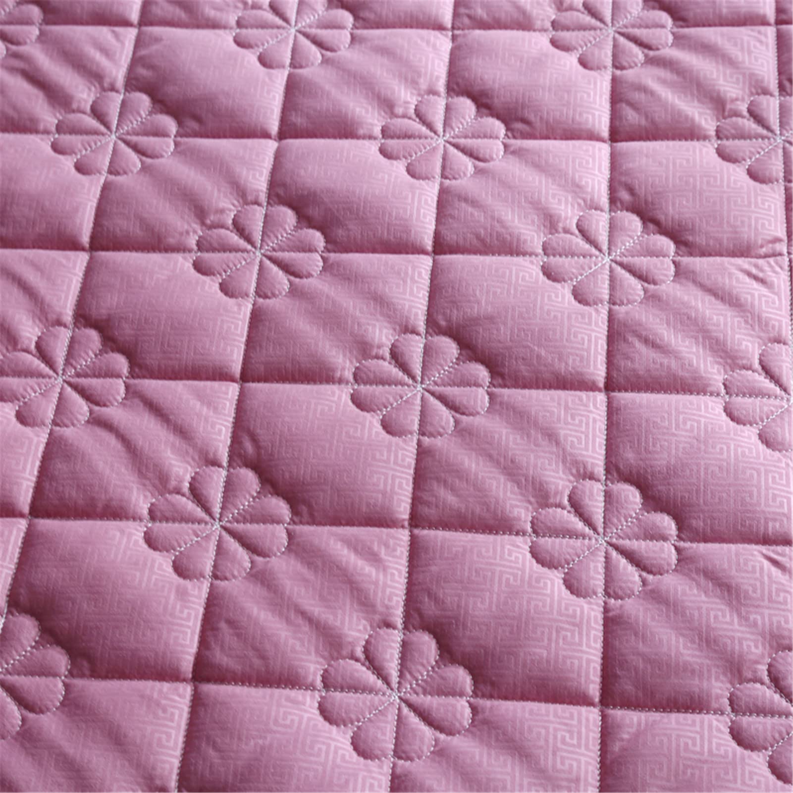 Protector Colchon, Home Protector de Colchón Acolchado, Cubrecolchón, De Fibra, Transpirable, Confortable, Cubre Colchón (Rosa Roja-1,Grueso 120x200cm)