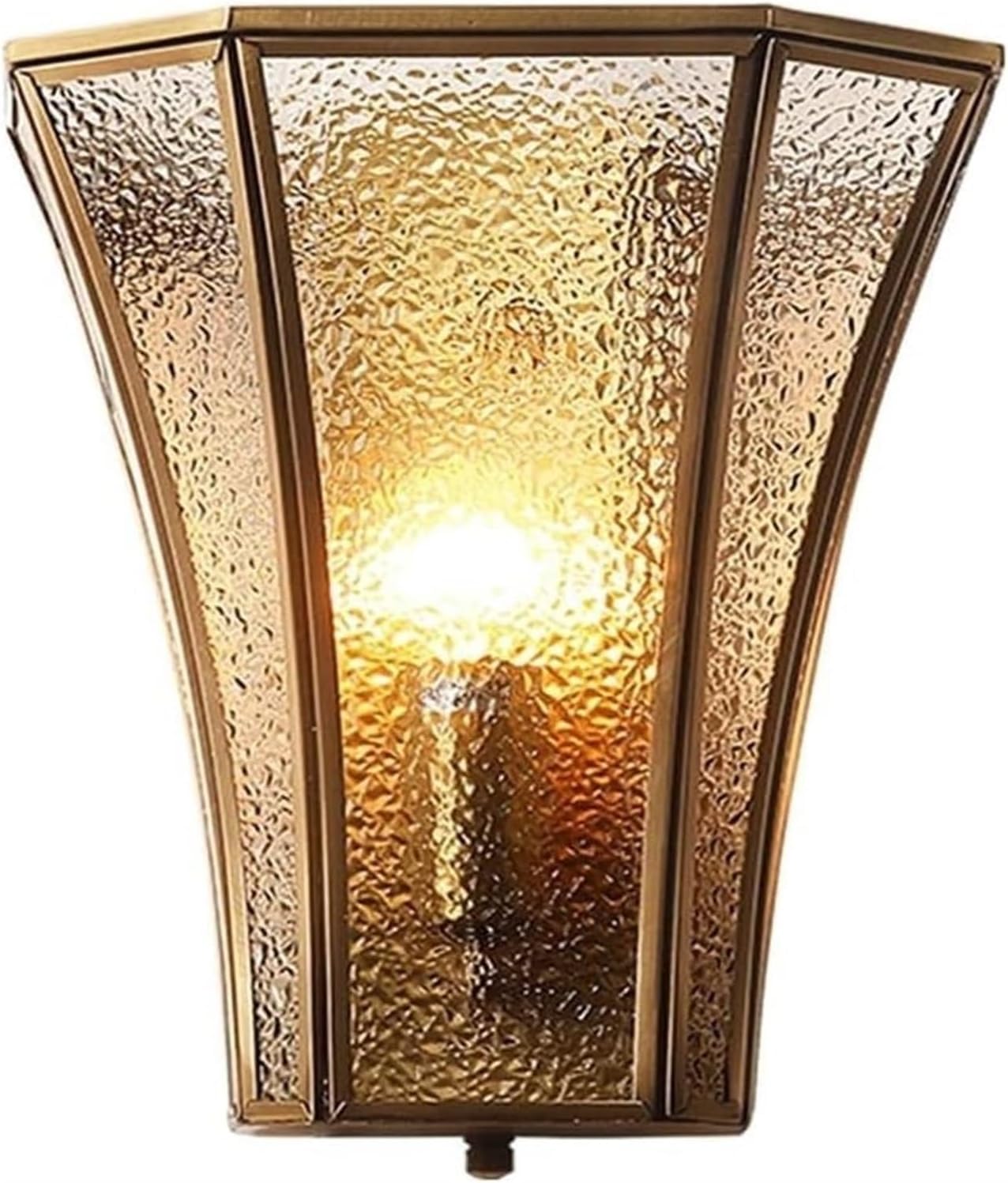 ZTCHSENZT Wall Lamp Iiving Room Background Wall Light Fixture Wall Sconce All-Copper Wall American Lamp E14 Base Balcony Bedroom Bedside Stair, Wall Lamps