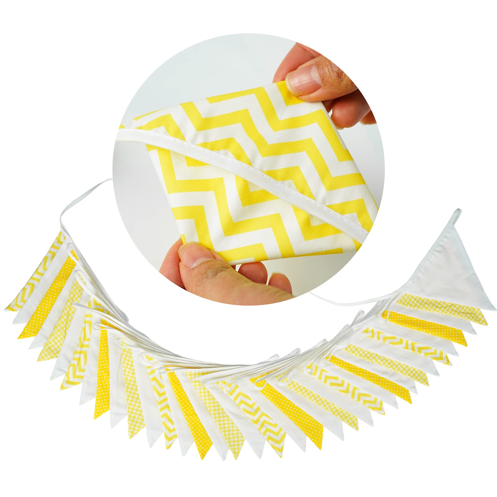 Bandierine Multicolori G2PLUS 3.3M | Festone Decorativo Per Feste | Compleanni, Matrimoni | Doppia Faccia - Foto 12