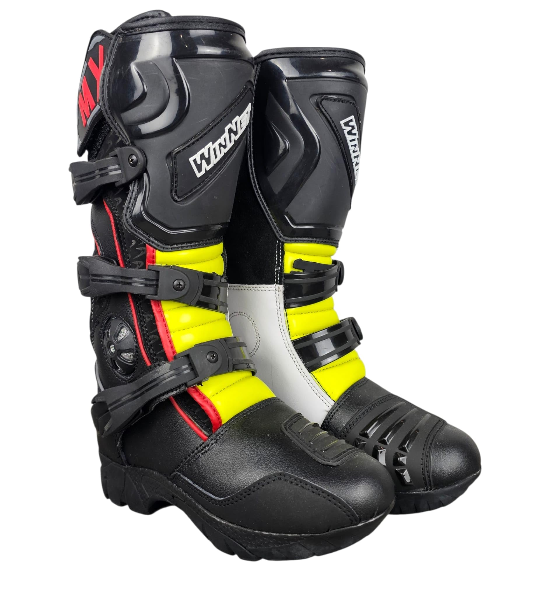 WinNet Stivali Stivaletti per Mini Moto da fuori Strada Cross quad enduro da bambino bimbo