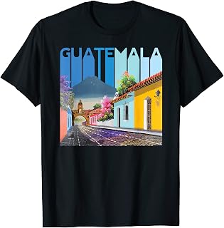 Guatemala Retro Quetzal Chapin Antigua Marimba Cafe Semana T-Shirt