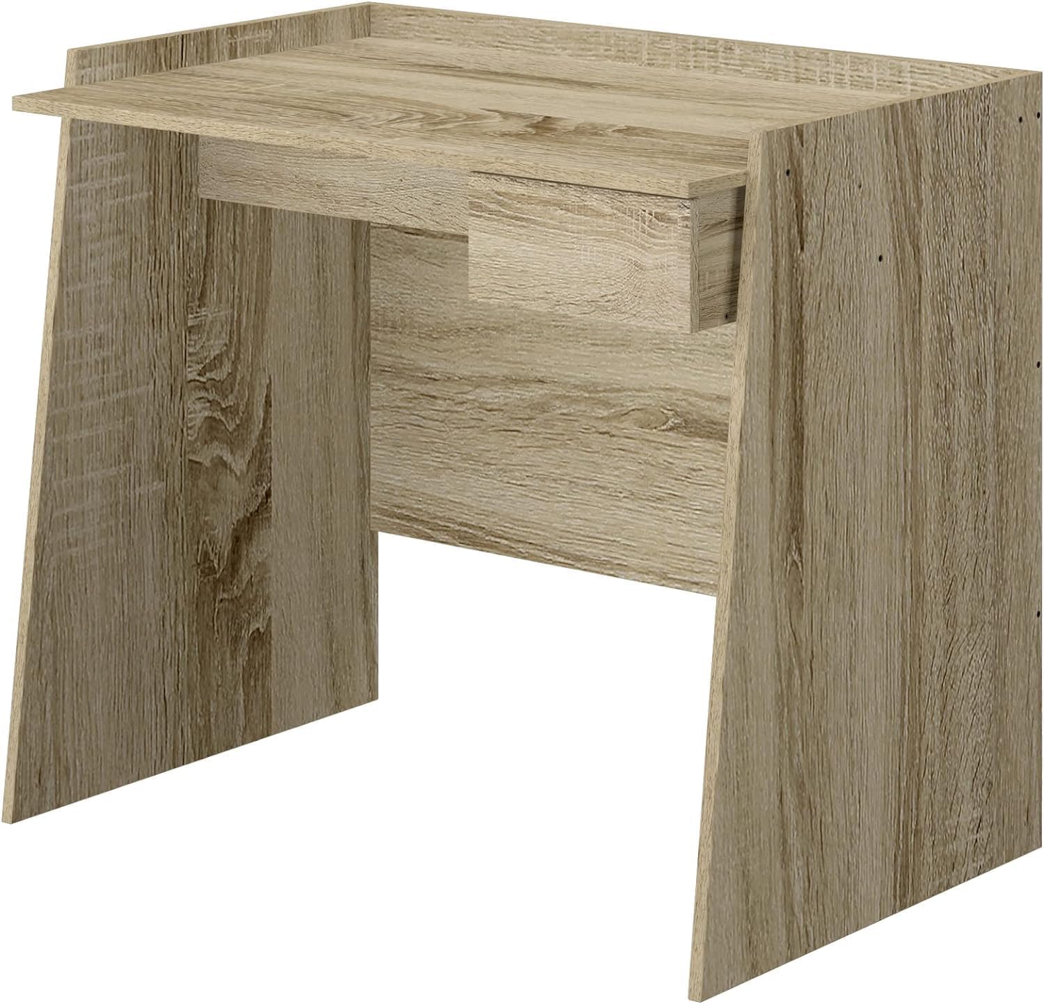 Avilia Scrivania con Cassetto in Legno Rovere - Scrivania Ufficio Multifunzione 90x60x80 cm, Salvaspazio e Facile da Montare, Ideale per Studio e Hobby