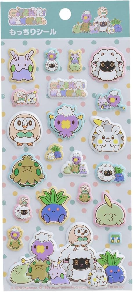Amazon.co.jp: ポケモンセンターオリジナル もっちりシール もっちり