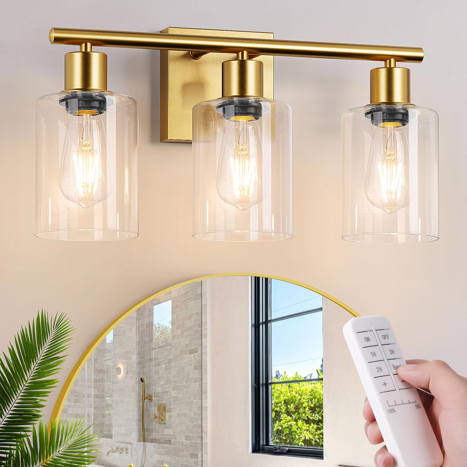 Photo 1 of Brightever Battery Operated Wall Sconce - Gold