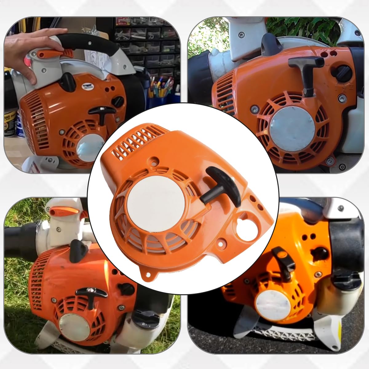 ZAMDOE 4241-080-2106 Lanceur à Rappel pour Stihl BG86, BG56 Sh86 | 4241 080 2106 Souffleur de feuilles portatif Sh56 Bg86c Bg56c Sh56C pièce de rechange