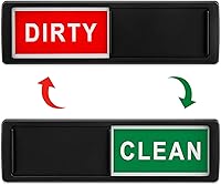 Vista 8 de Imán para lavavajillas con el texto en inglés "Dirty" o "Clean", solo cambia cuando lo empujas. Imán fuerte antiarañazos o 3M con opciones que