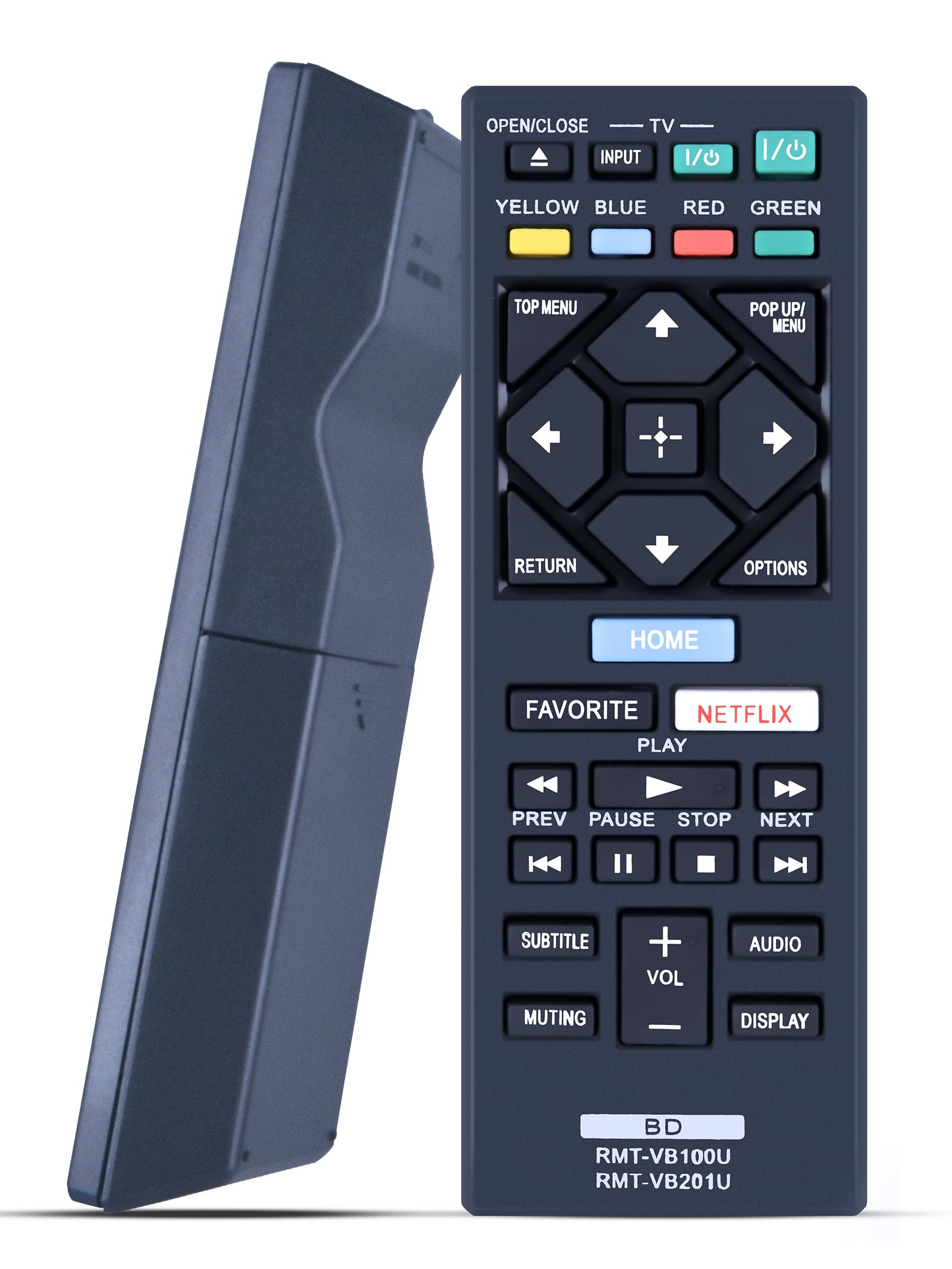 Replacement Remote Control for Sony DVD Blu-Ray Disc Player, for BDP Series Player, for 4K Ultra HD UHD 3D Player, for Streaming Blu-Ray Home Theater,