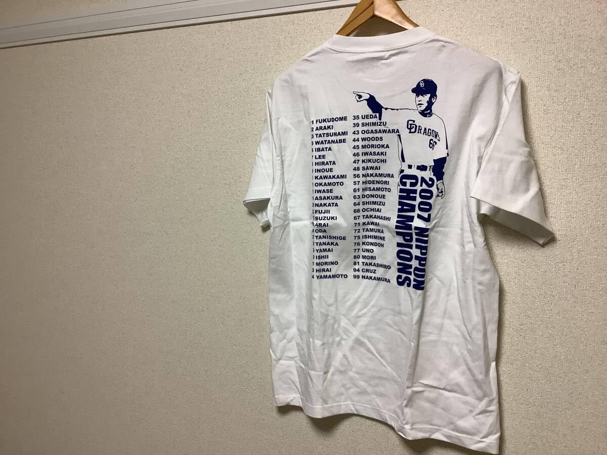 Amazon.co.jp: 中日ドラゴンズ 優勝記念 Tシャツ ホワイト