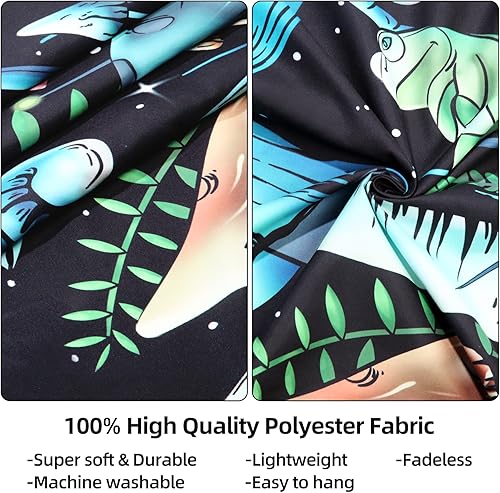 Miniatura 6 de KJHL Tapiz de hongos, lindos y coloridos caracoles de serpiente, plantas naturales, decoración para colgar en la pared, tapices estéticos