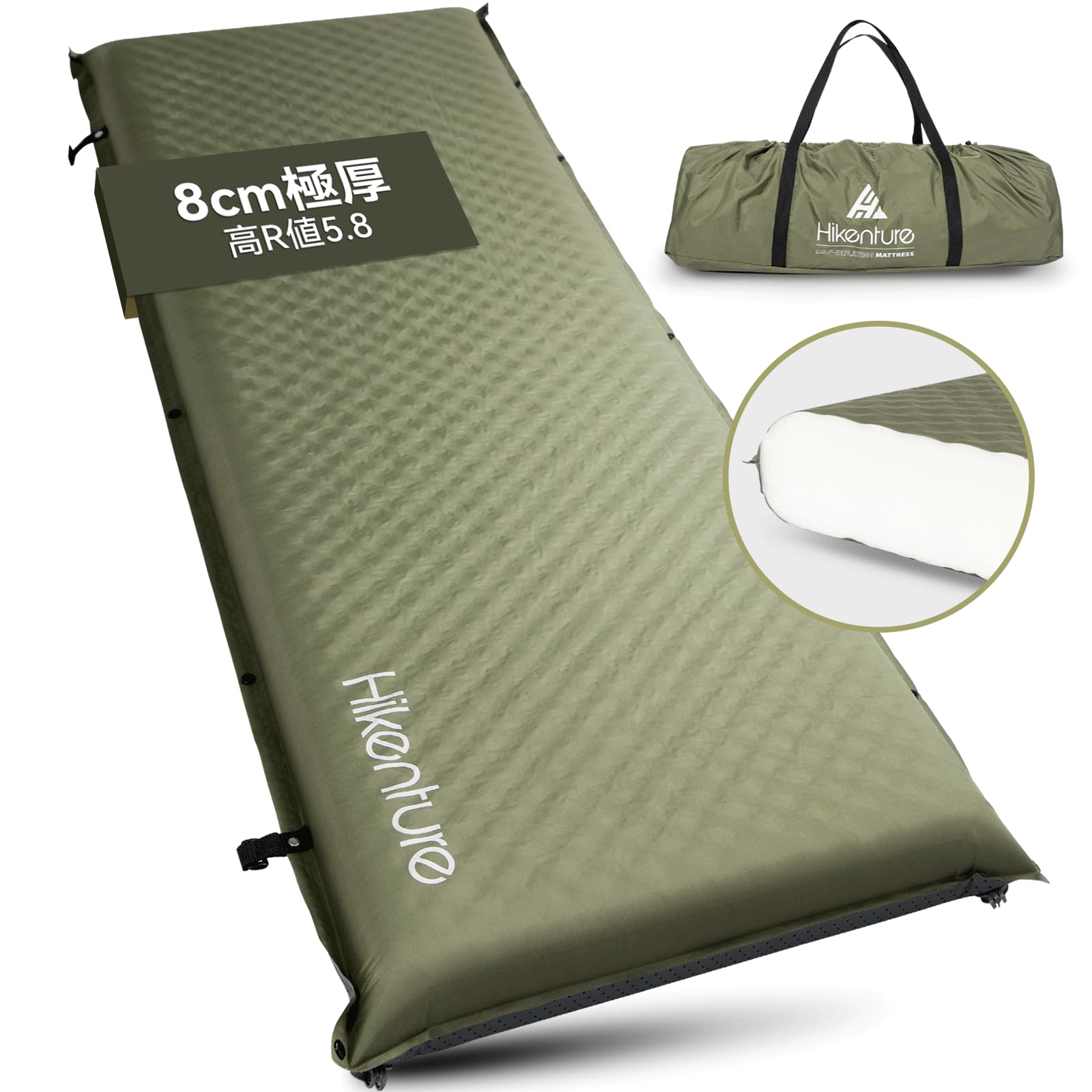 Amazon | Hikentureインフレーターマット【特許取得特大バルブ2