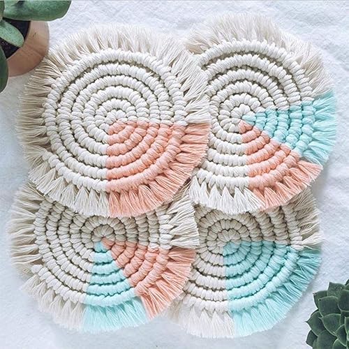 Miniatura 90 de Cuerda de macramé gris de 0.118 in x 109 yardas, cuerda de algodón de colores para colgar en la pared, colgadores de plantas, manualidades, tejer