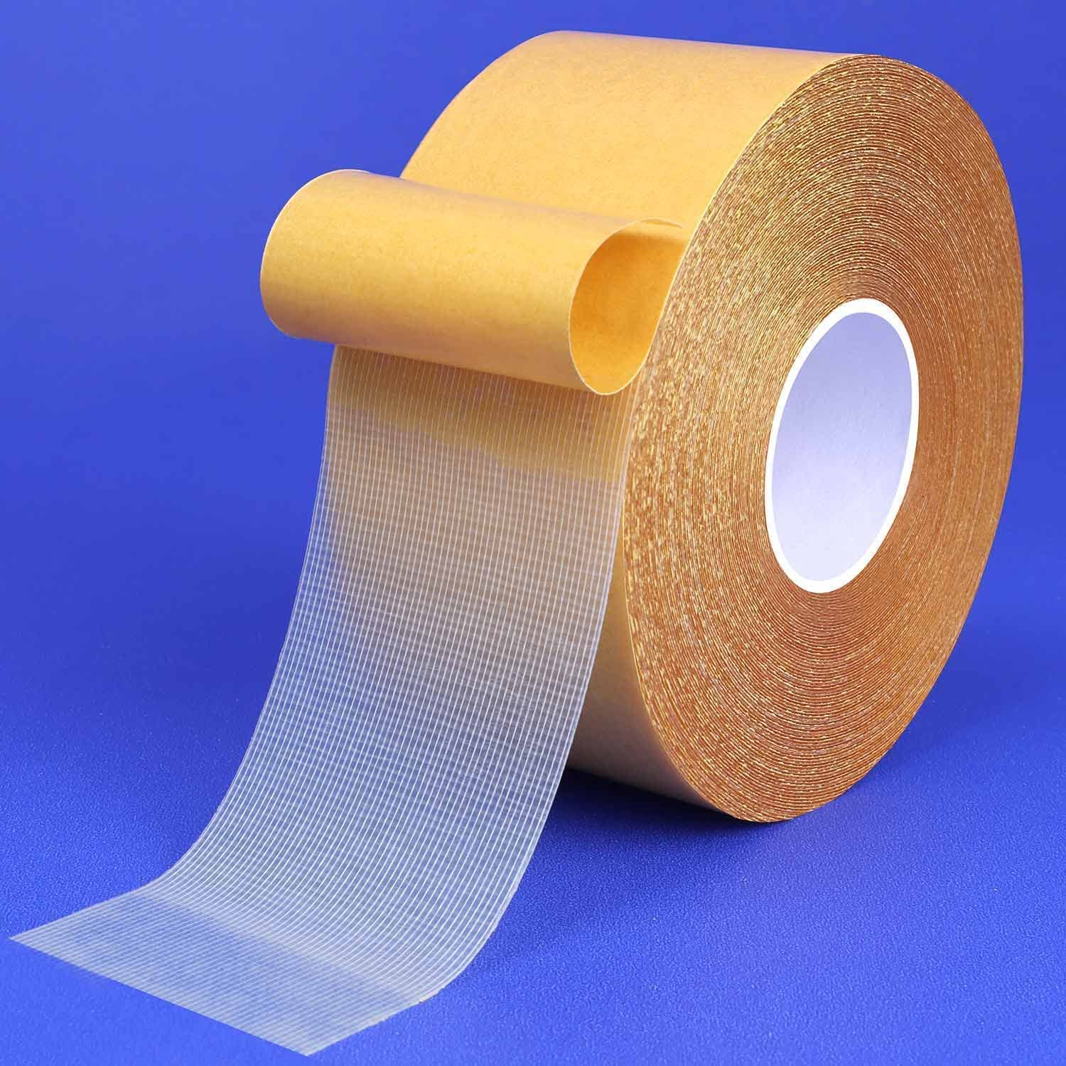 Heavy Duty Double Sided Tape 3cm x 5M, Crystal Clear High Strength Mounting Tape with Reinforced Fiberglass Mesh, Strong Adhesive Removable Tape for Multipurpose Indoor Use - Pack of 1-image-45