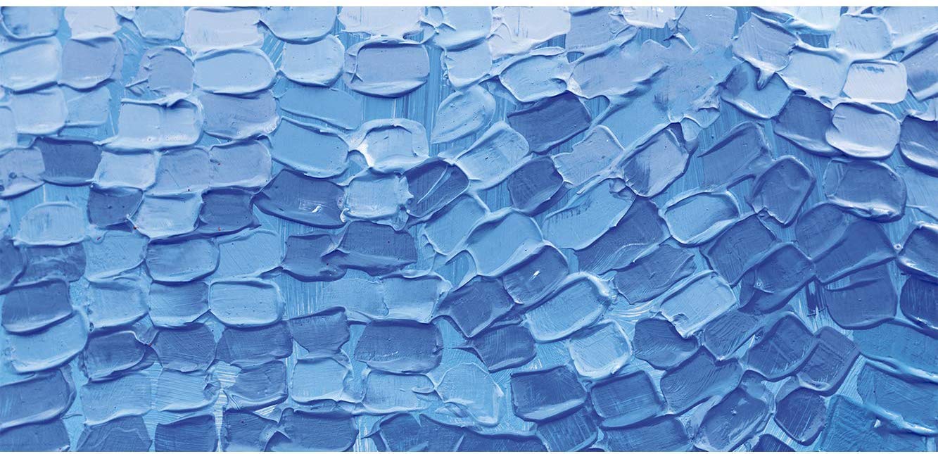 Oedim Alfombra Infantil Textura Pinceladas Azules para Habitaciones PVC | 95 x 165 cm | Moqueta PVC | Suelo vinílico | Decoración del Hogar | Suelo Sintasol | Suelo de Protección Infantil |