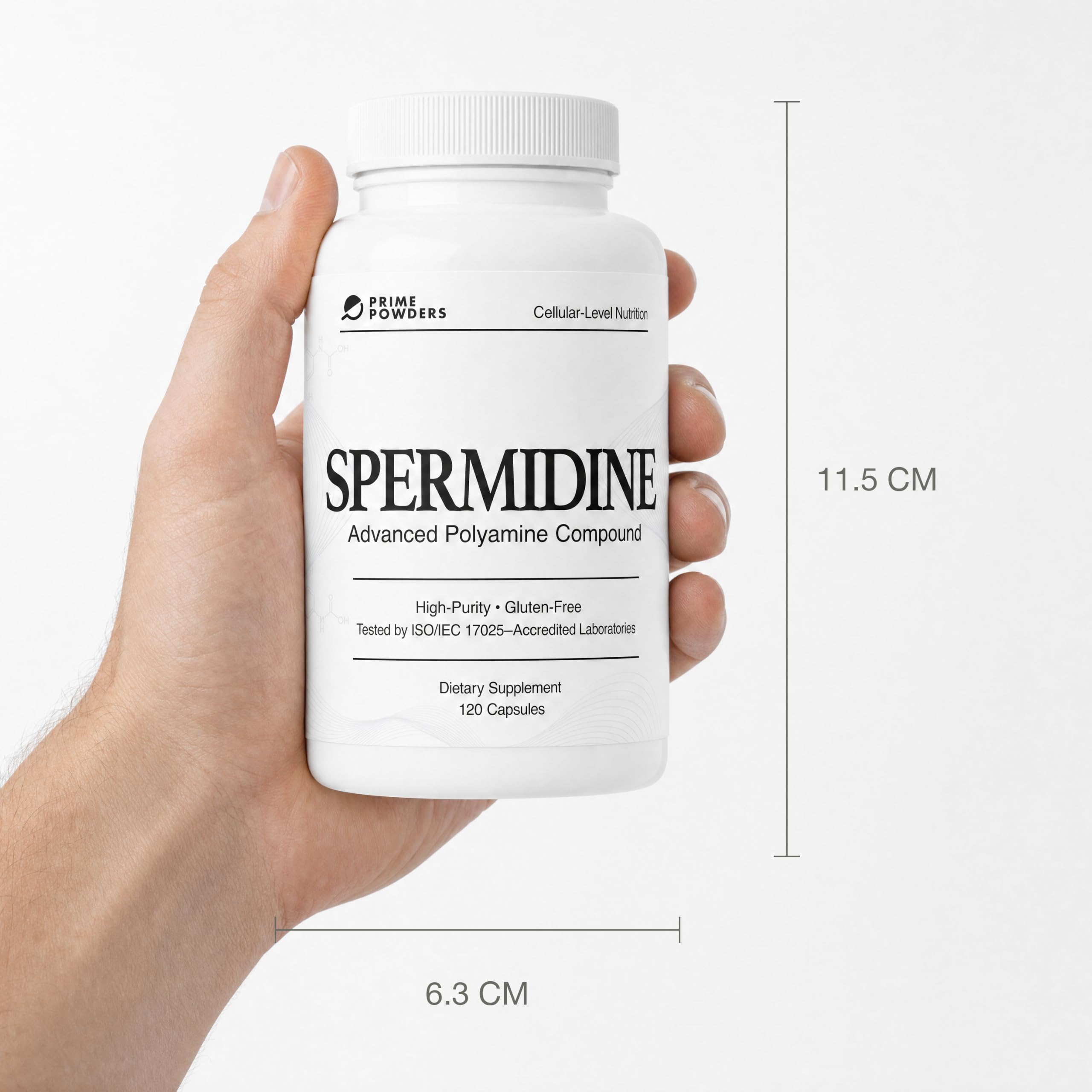 Prime Powders Spermidine Supplement, 10mg, 99% Pure, 120 Capsules — Amazon image 6