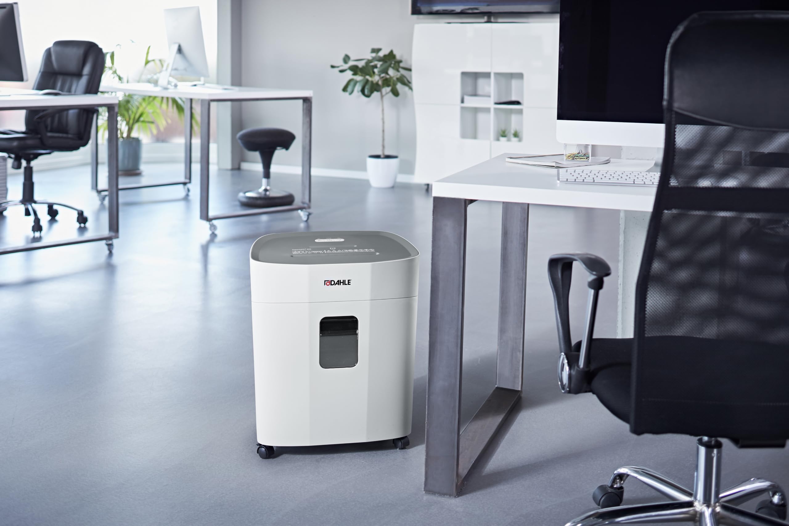 Dahle PaperSAFE PS 420 niszczarka dokumentów (10 arkuszy, poziom bezpieczeństwa P5, mikrocięcie, nie zawiera oleju i konserwacji, 25 litrów), szara