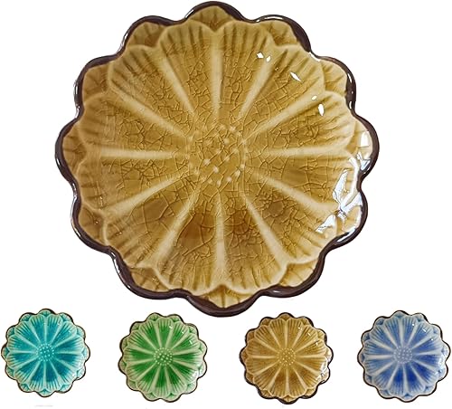 Miniatura 1 de Soporte de cuchara de cerámica para la parte superior de la estufa, grietas de hielo, soporte para cuchara de cocina, soporte para cuchara de cocina