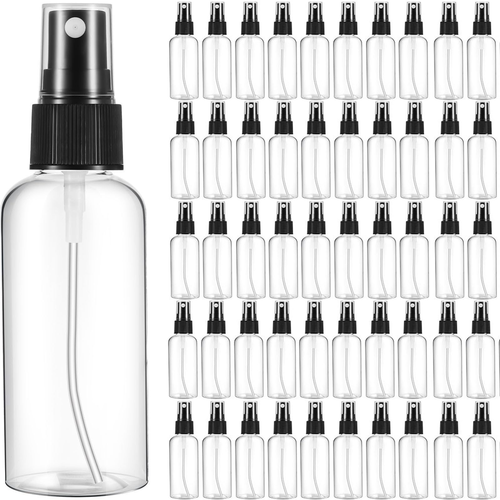 Roshtia 2 oz Plastic Fine Mist Spray Bottles with Caps
