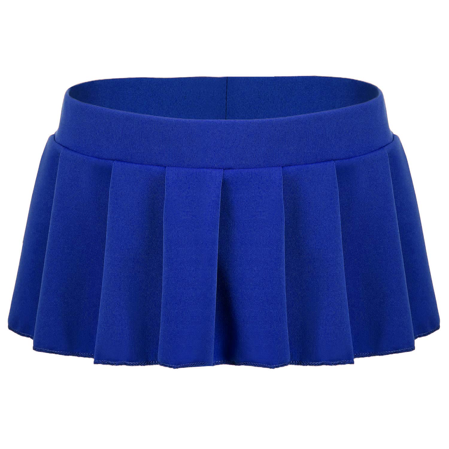 Avidlove Pleated Skirts for Women Y2k Mini Skirt Casual Short Skirts Micro Skirt XS-4XL: Small Sky Blue