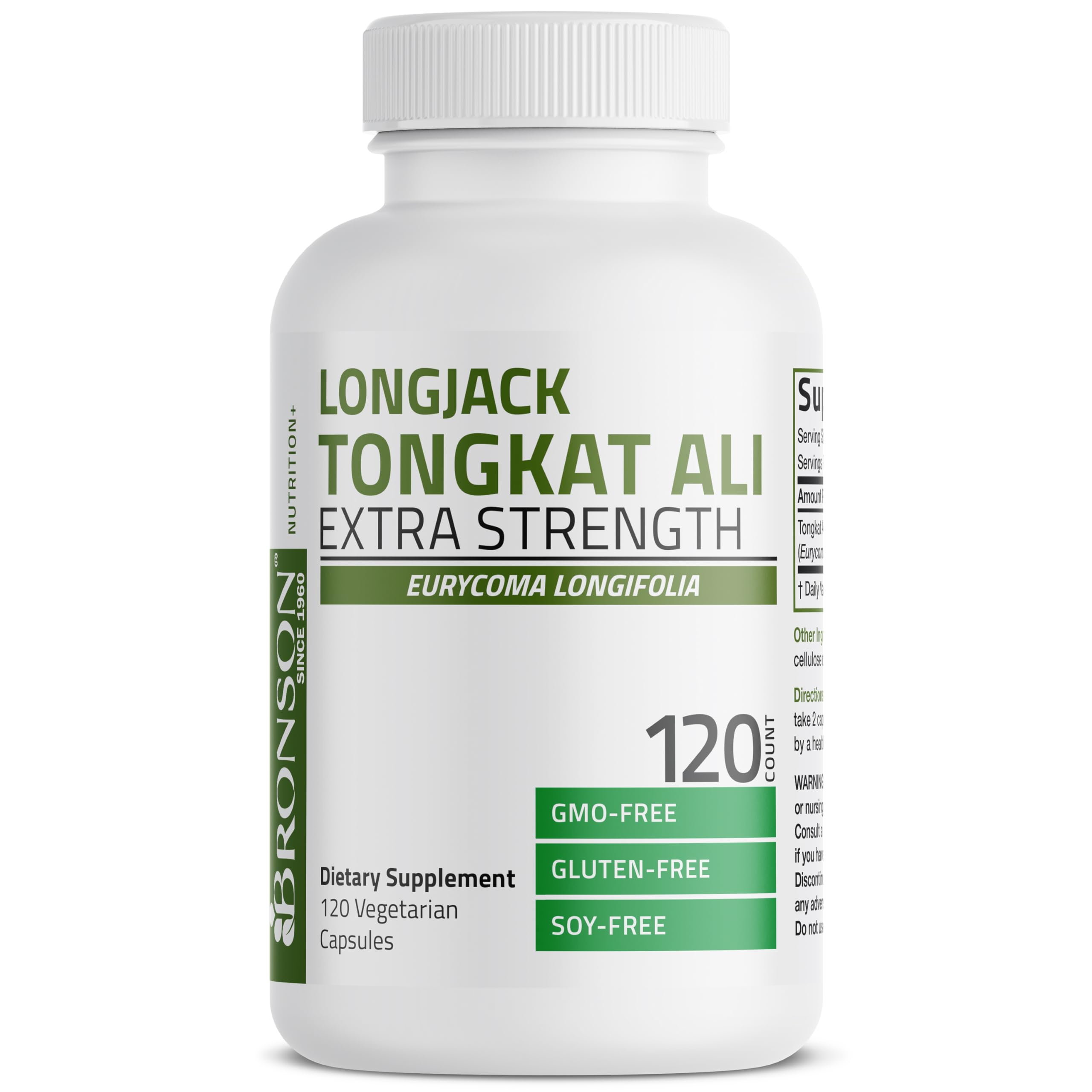 Bronson Longjack Tongkat Ali Extra Strength, 120 Vegetarian Capsules — Amazon image 3