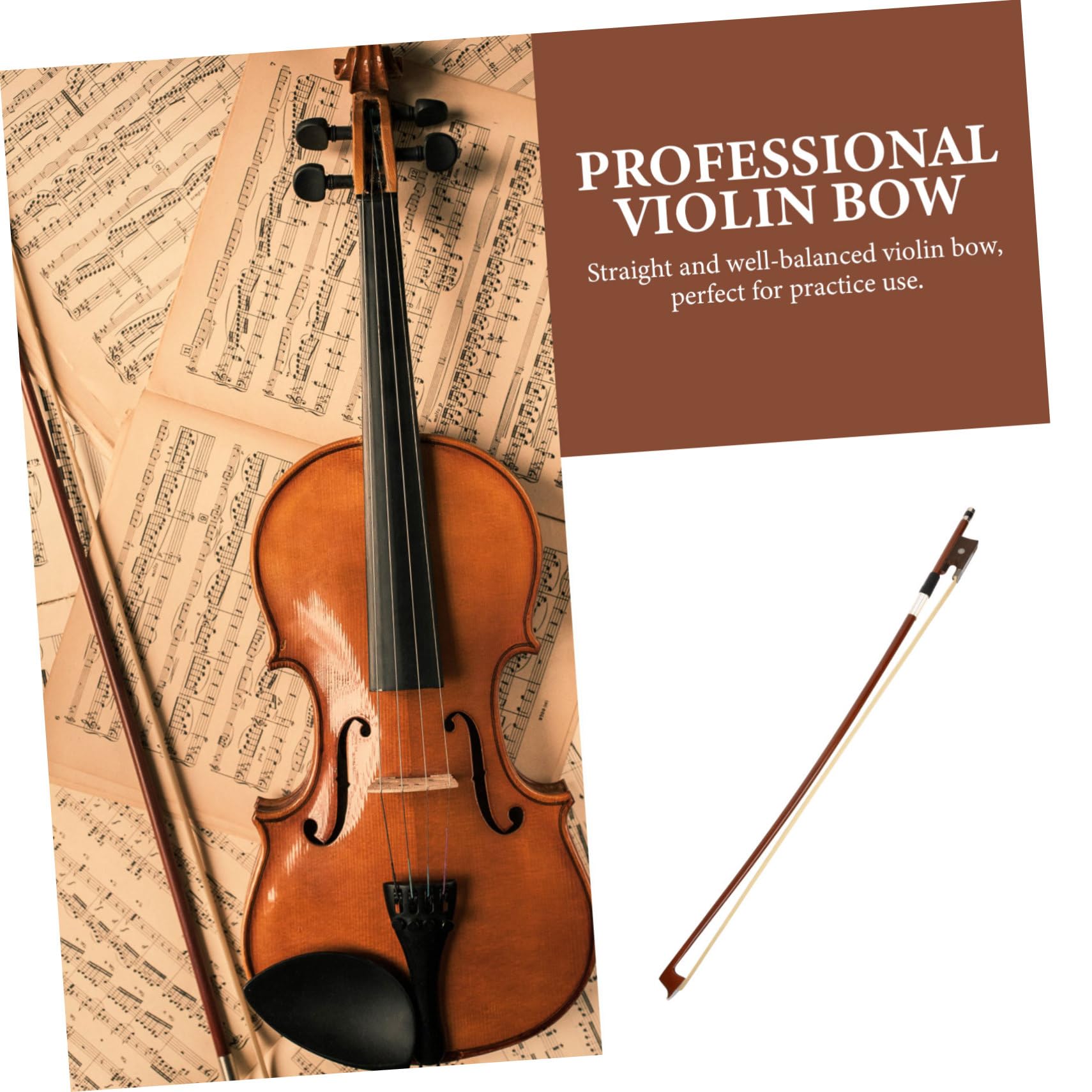 Abaodam 3 Archetti Per Violino in Crine Di Cavallo Misura 4/4 Accessori Per Strumenti Musicali