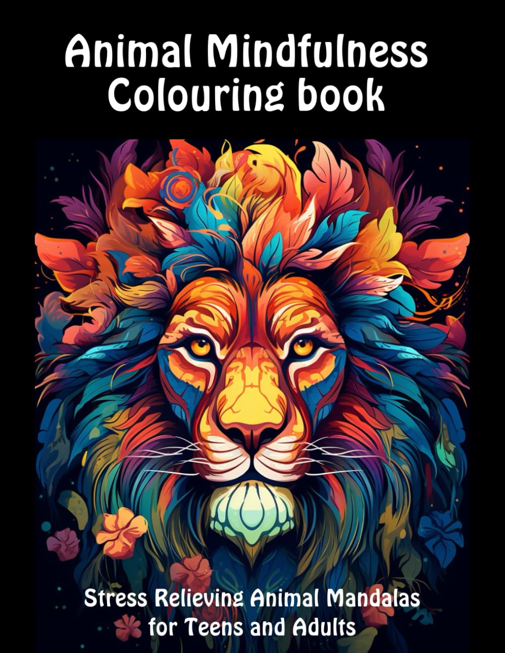 Animal Mindfulness Colouring book: Stress Relieving Animal Mandalas for Teens and Adults