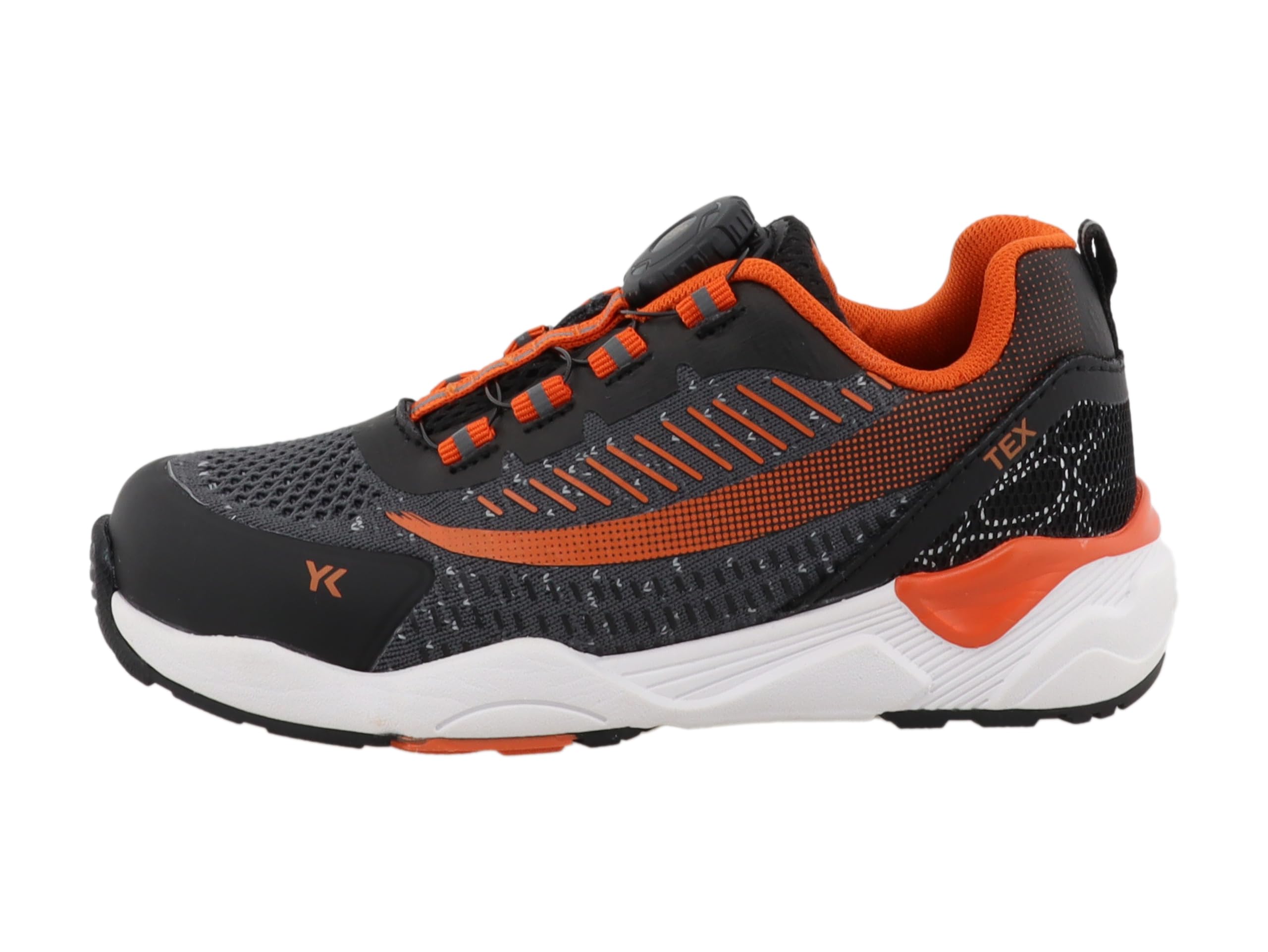 Lurchi 95L0093002 Sneaker, Coal-Orange, 4.5 UK
