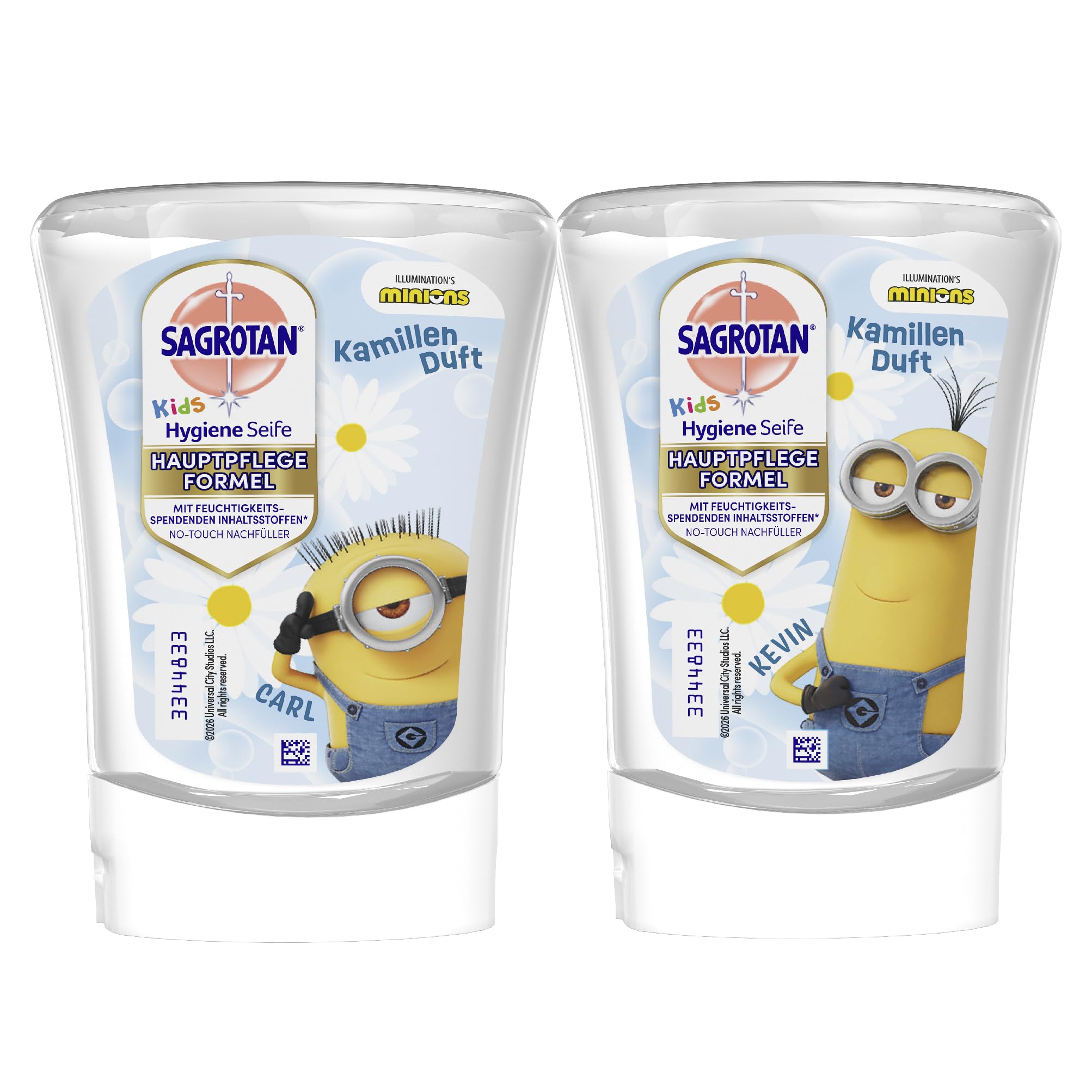 Sagrotan Kids No-Touch wkład uzupełniający rumianek – do automatycznego dozownika mydła – 5 x 250 ml mydła do rąk