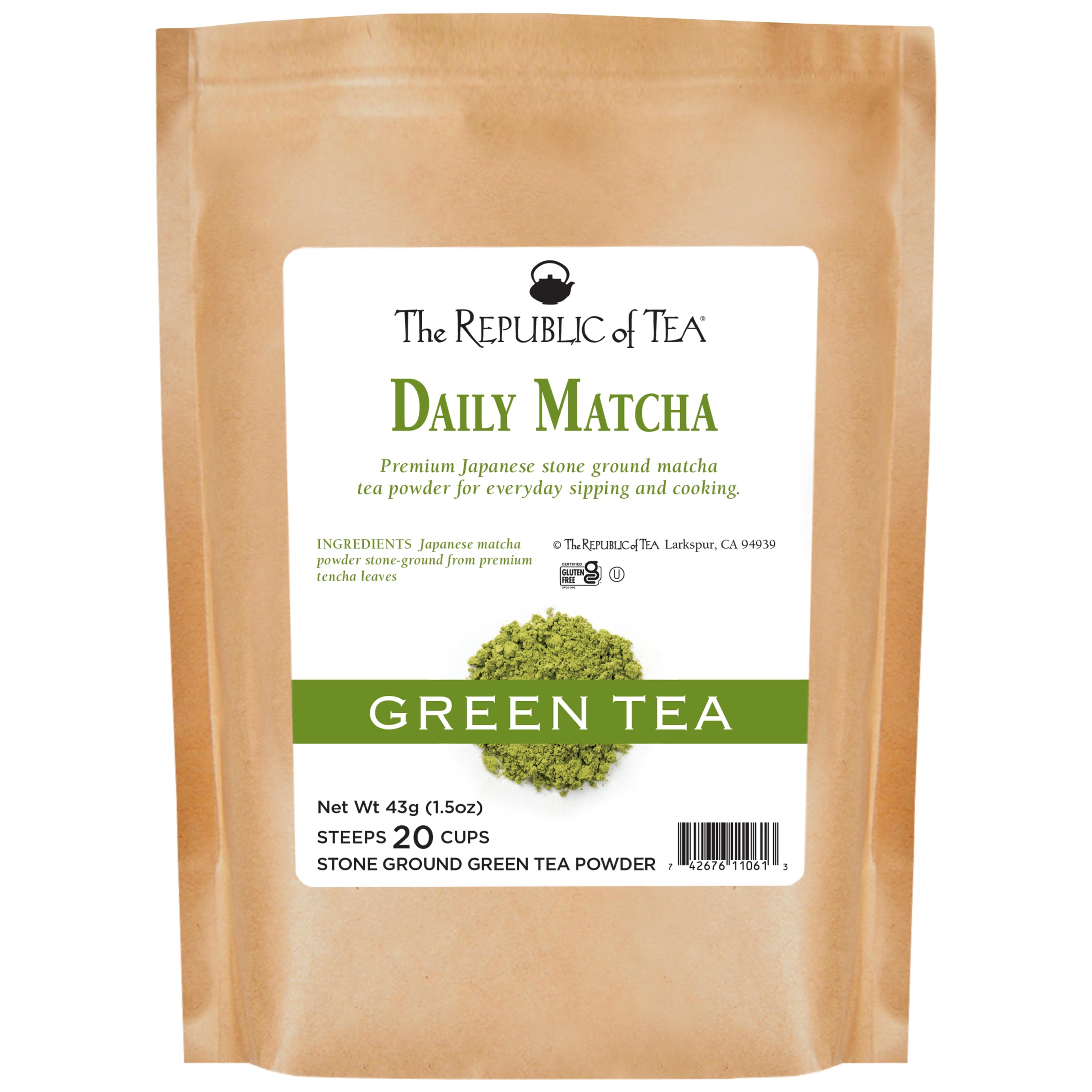 The Republic of Tea Daily Matcha 1 5 oz Refill