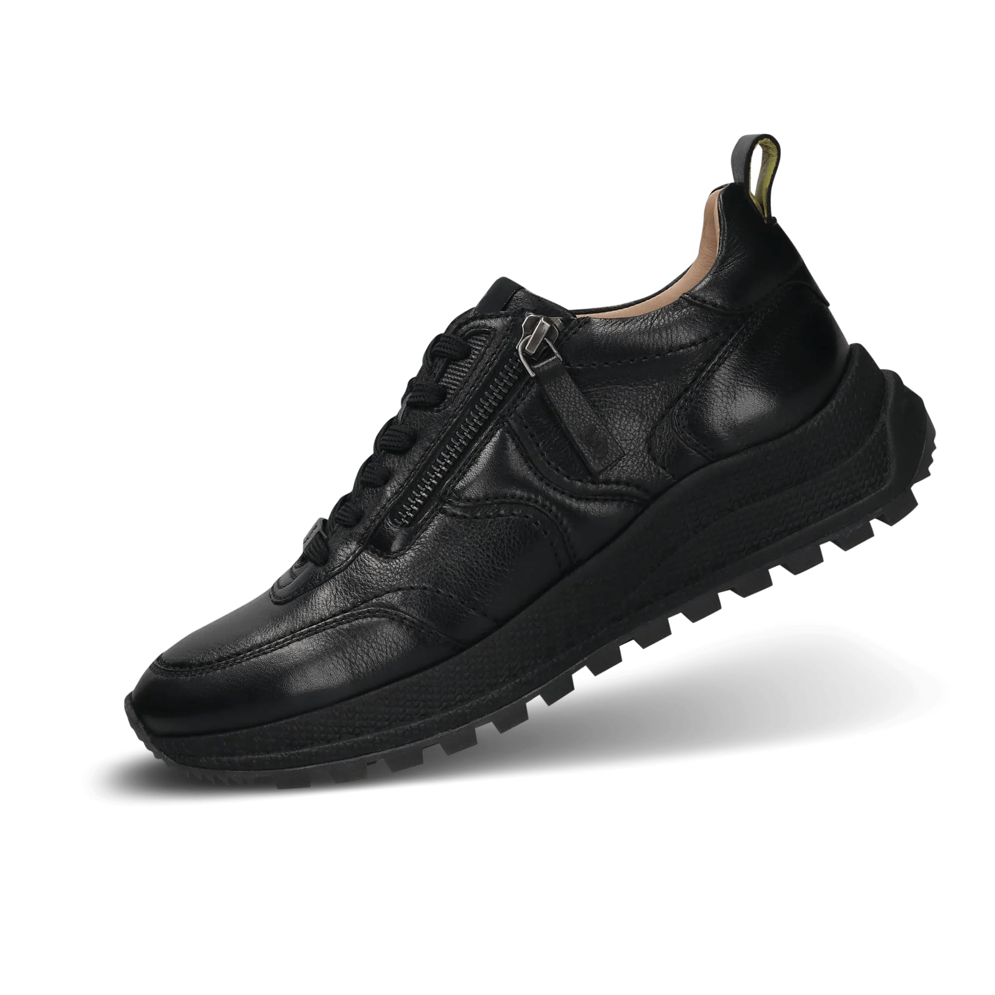 Salamander Damskie sneakersy ze skóry, czarne