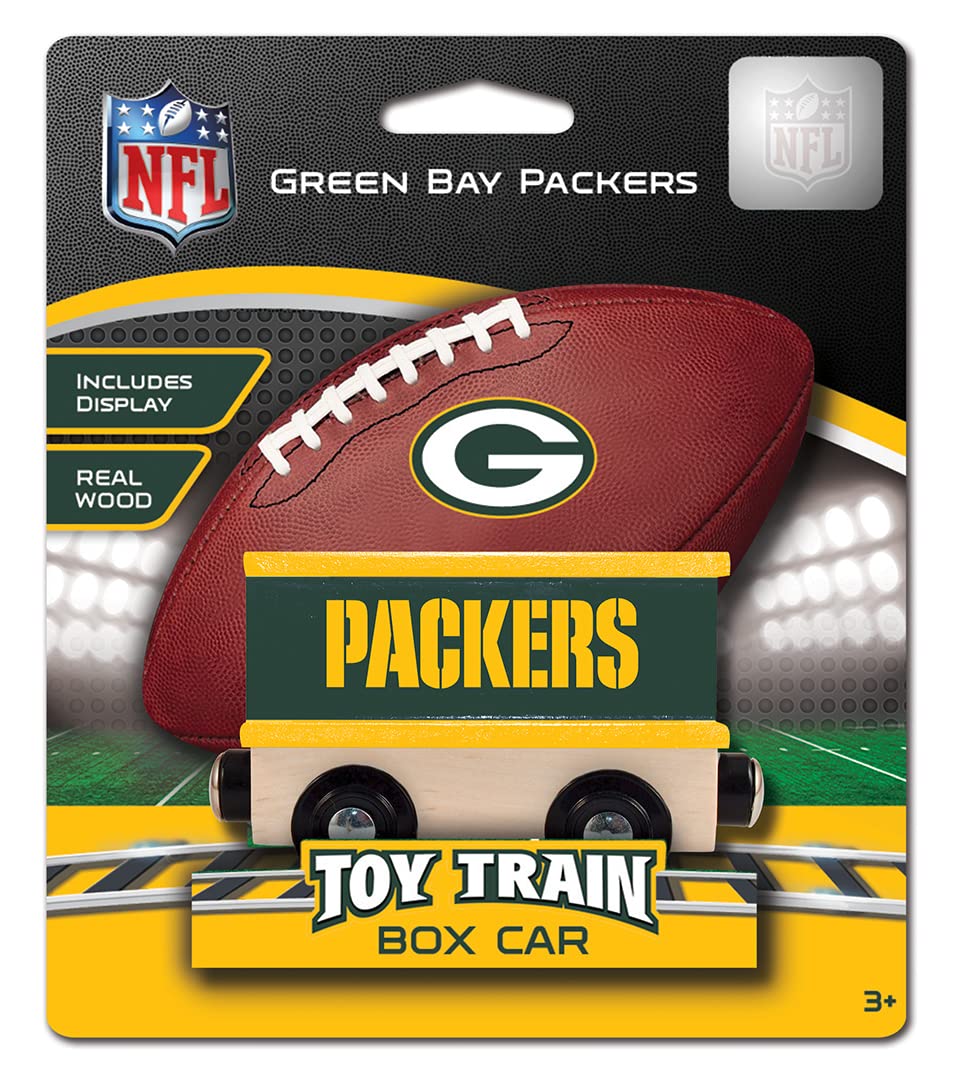 MasterPieces NFL Real Wood Toy Train Boxcar, 6.5" x 5.5" x 2