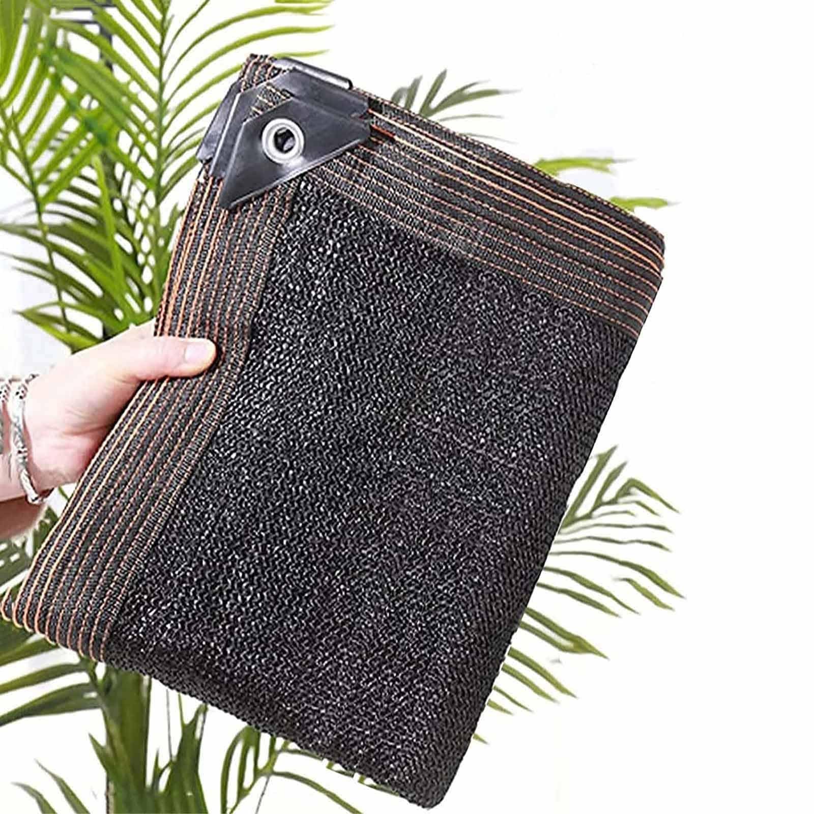 GJZQDKX 95% Black Shade Cloth – Outdoor Sunshade Net for Garden, Greenhouse, Pergola, Backyard, Patio – Available in 2x, 3x4m, 4x5m, 4x6m, 6x7m (20x20ft=6x6m) with Grommets