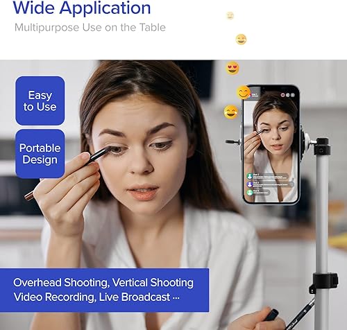 Miniatura 4 de LimoStudio Trípode ligero para cámara DSLR y teléfono celular, AGG1184