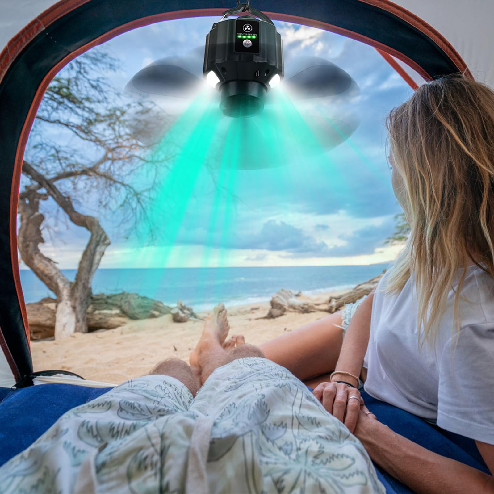 battery operated ceiling fan for tent