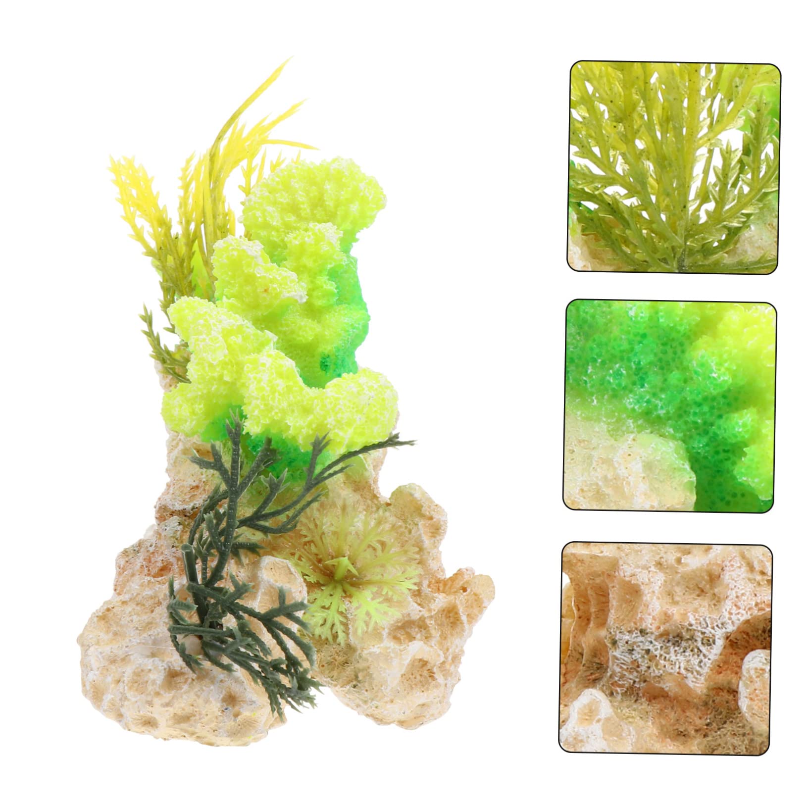 GALPADA 2pcs Coral Decor Artificial Fish Tank Ornament Resin Craft Aquatic Landscape