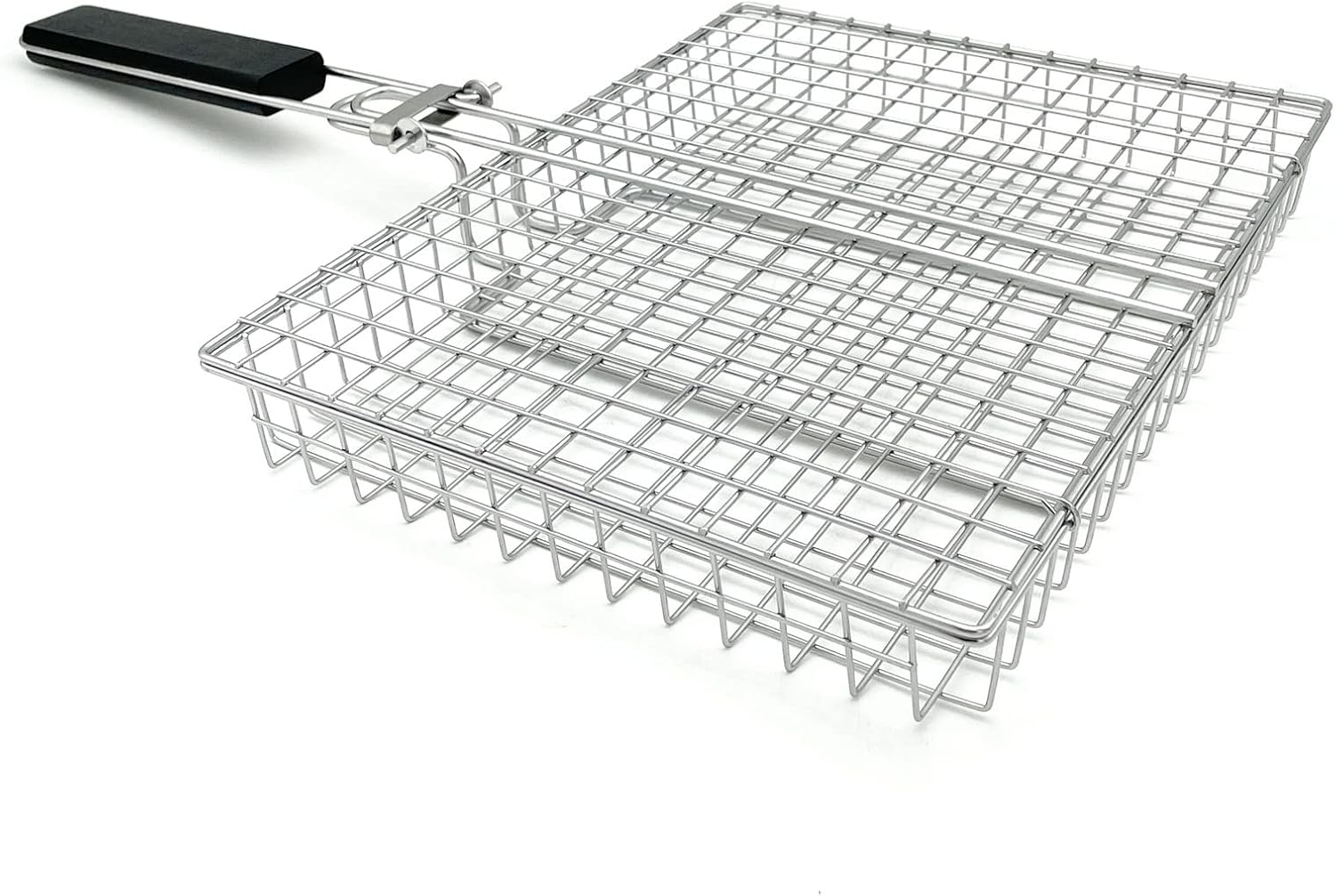 Large Capacity Barbeque Grill Basket With Brush BBQ Tong Deeper Grilling Rack Havy Duty Stainless Steel BBQ Accessories Set