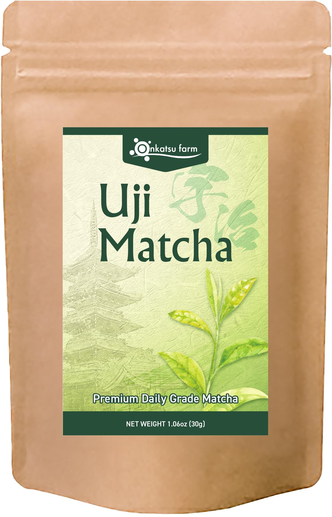 [Onkatsu Farm] Uji Matcha Series - Premium and Ceremonial Grade -Japanese Tea Made In Japan - English Label (Uji Premium Grade)
