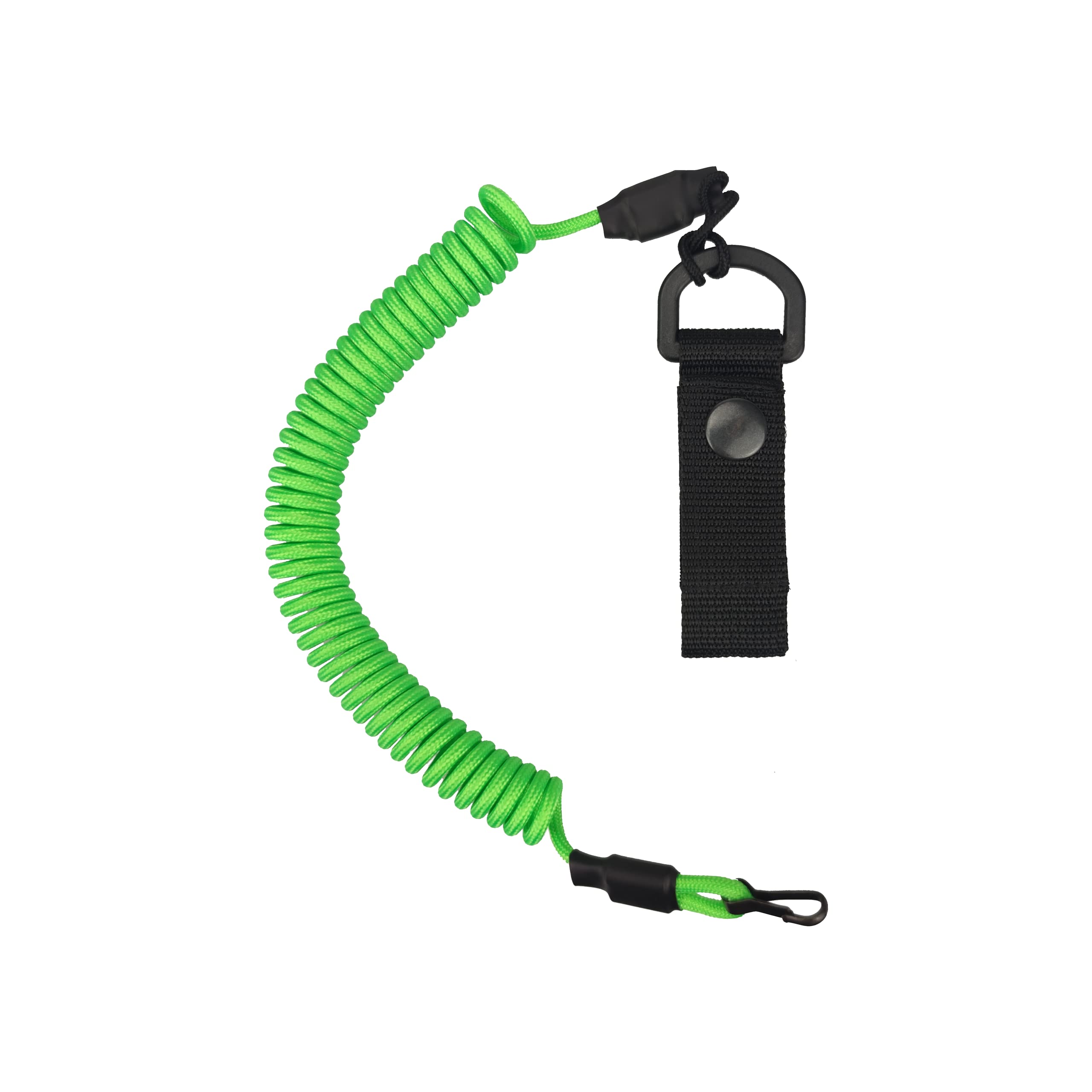EdcX Paracord Nylon Tactical Lanyard, spiral cable, elastic key pendant made of Paracord, 4 types of fastening to choose from