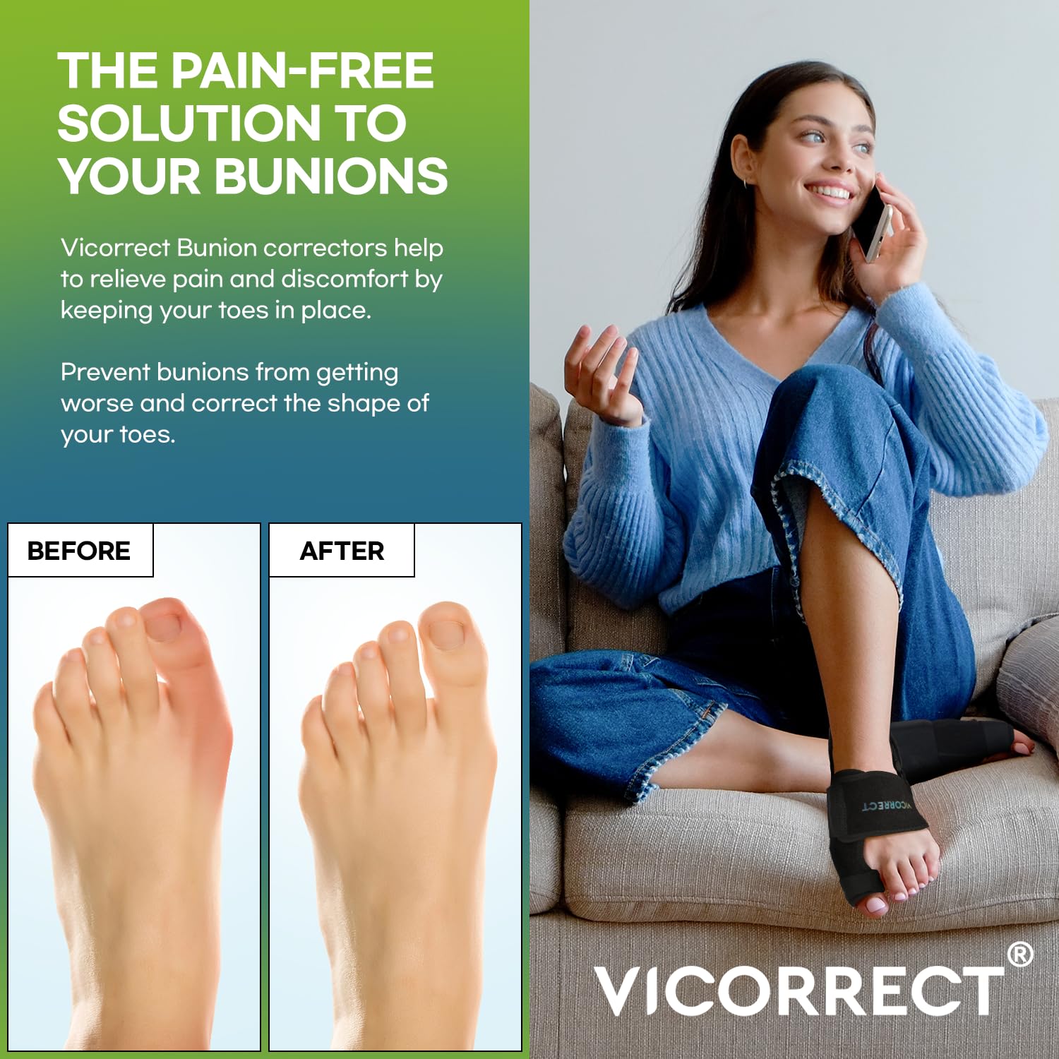 Vicorrect Bunion Corrector For Women And Men Orthopedic