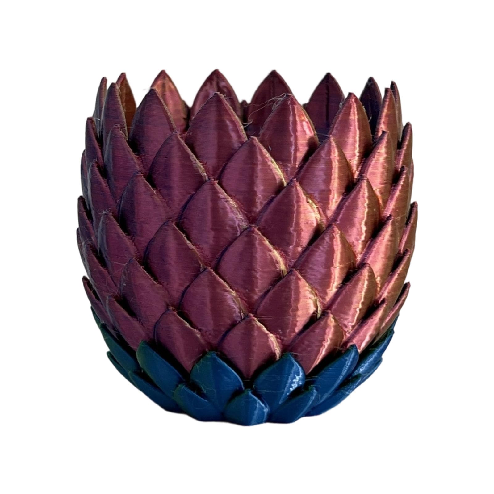 Xjdzineq Unique Dragon Scale Textured Planter Flower Pots with Builtin Drip Tray for Succulents Modern Offices Home Decors Plant Pots Indoor