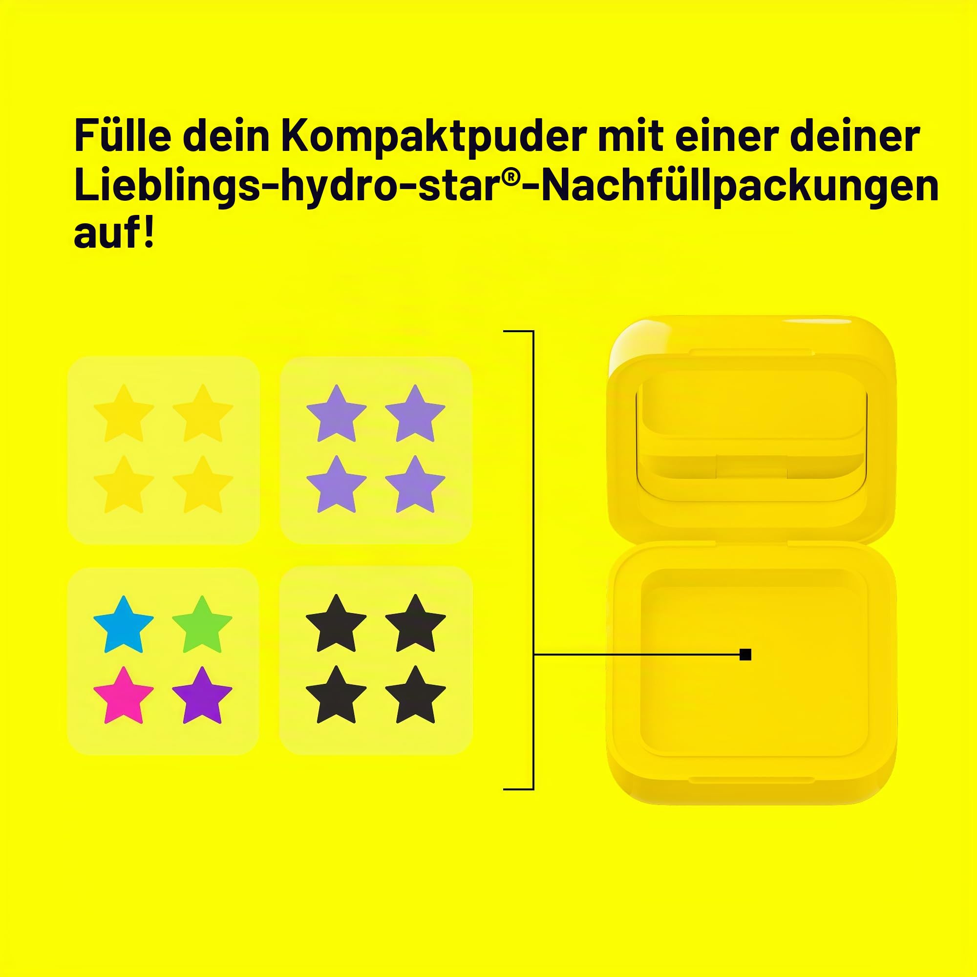 Starface Hydro-Sterne „Big Yellow“, Hydrokolloid Pickelaufkleber, absorbieren Flüssigkeit und reduzieren Entzündungen, niedliche Sternform, vegane und tierversuchsfreie Hautpflege, 32 Stück