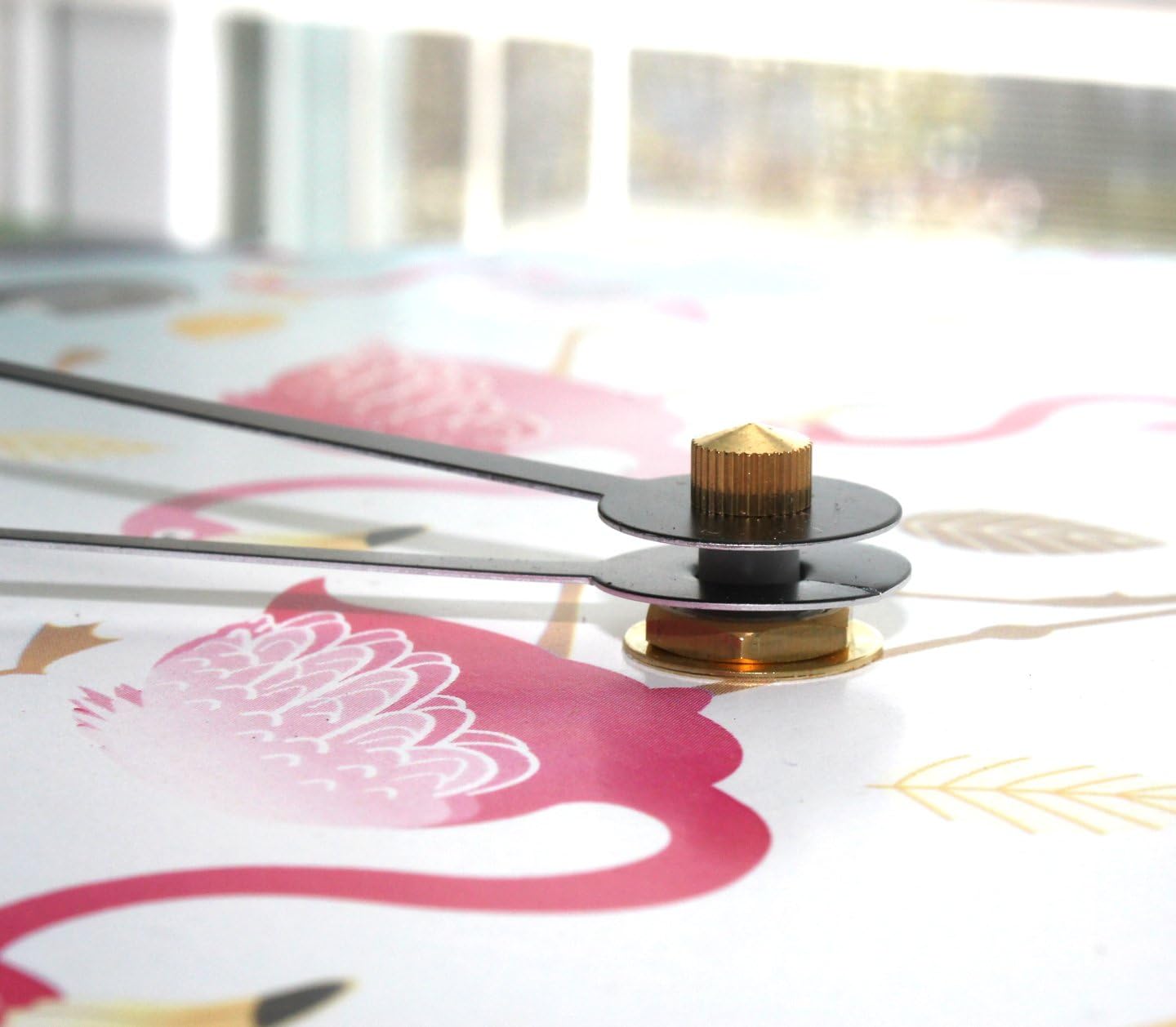 Splatter Paint Clock Decorative Round Wall Clock Home Decor Large 10.5" Unique Clocks